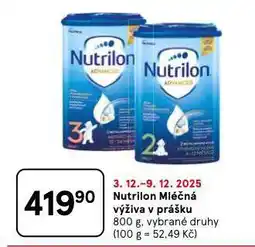 Tesco Nutrilon mléčná výživa v prášku nabídka