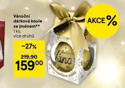 Tesco Vánoční dárková koule se jménem nabídka