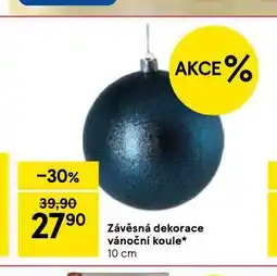 Tesco Závěsná dekorace vánoční koule nabídka