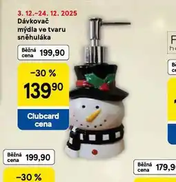 Tesco Dávkovač mýdla ve etvaru sněhuláka nabídka