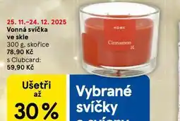 Tesco Vonná svíčka ve skle nabídka