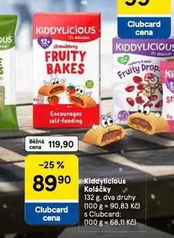 Tesco Kiddylicious koláčky nabídka