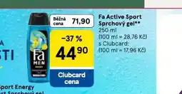 Tesco Fa active sport sprchový gel nabídka