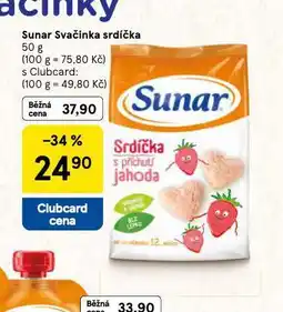 Tesco Sunar svačinka srdíčka nabídka