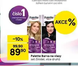 Tesco Palette barva na vlasy nabídka