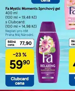 Tesco Fa mystic moments sprchový gel nabídka