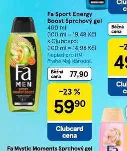 Tesco Fa sport energy boost sprchový gel nabídka