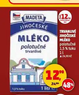 Penny Market Trvanlivé jihočeské mléko nabídka