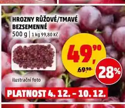Penny Market Hrozny růžové bezsemenné nabídka