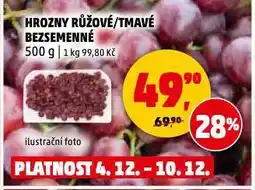 Penny Market Hrozny tmavé bezsemenné nabídka