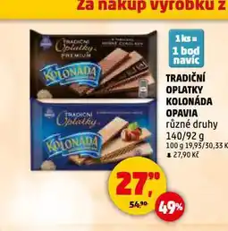 Penny Market Opavia kolonáda tradiční oplatky nabídka