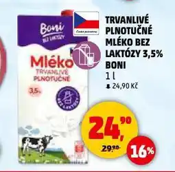Penny Market Trvanlivé plnotučné mléko bez laktózy nabídka