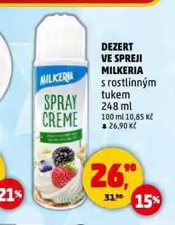 Penny Market Dezert ve spreji milkeria nabídka