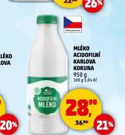 Penny Market Mléko acidofilní nabídka