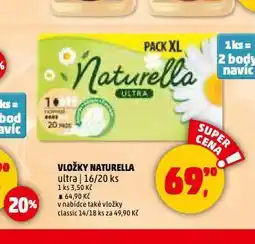 Penny Market Naturella dámské vložky nabídka