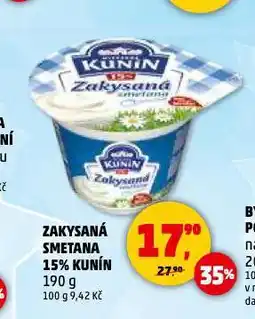 Penny Market Kunín zakysaná smetana nabídka