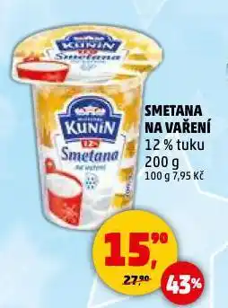 Penny Market Kunín smetana na vaření nabídka
