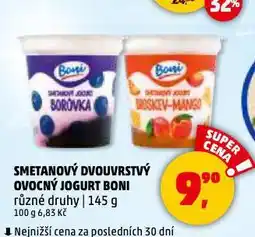 Penny Market Smetanový dvouvrstvý ovocný jogurt nabídka