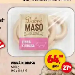 Penny Market Vinná klobása nabídka