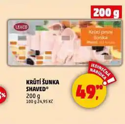 Penny Market Krůtí šunka shaved nabídka