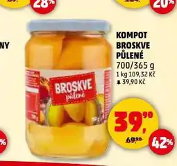 Penny Market Kompot broskve půlené nabídka