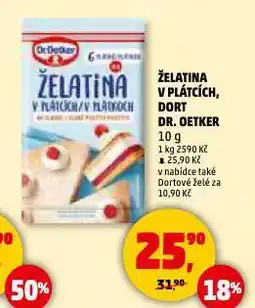 Penny Market Dr. oetker želatina v plátcích nabídka