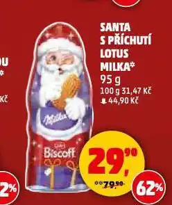 Penny Market Santa s příchutí lotus milka nabídka