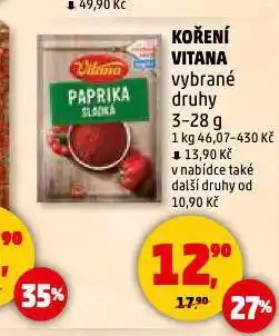 Penny Market Koření vitana nabídka