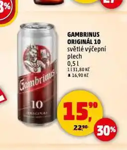 Penny Market Pivo gambrinus nabídka