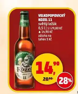 Penny Market Pivo velkopopovický kozel nabídka