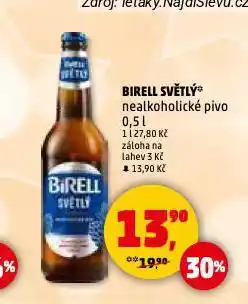 Penny Market Birell nealkoholické pivo nabídka