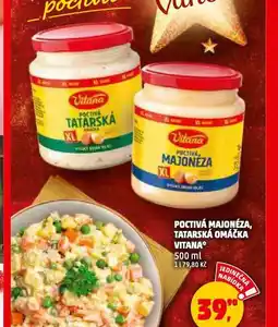 Penny Market Vitana poctivá tatarská omáčka nabídka
