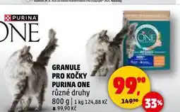 Penny Market Purina one granule pro kočky nabídka