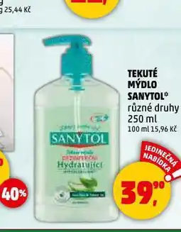 Penny Market Sanytol tekuté mýdlo nabídka