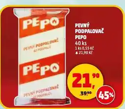 Penny Market Pepo pevný podpalovač nabídka