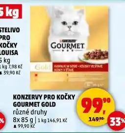 Penny Market Gourmet gold konzervy pro kočky nabídka
