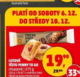 Penny Market Listové těsto nabídka
