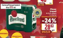 Billa Pivo pilsner urquell nabídka