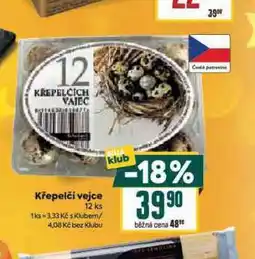 Billa Křepelčí vejce nabídka