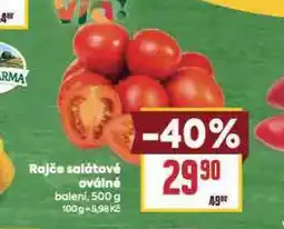 Billa Rajčata salátová oválná nabídka