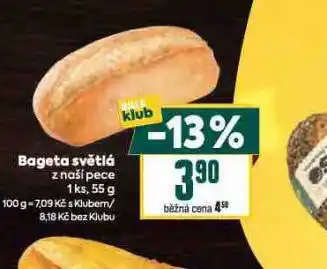 Billa Bageta světlá nabídka