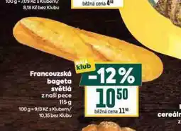 Billa Francouzská bageta světlá nabídka