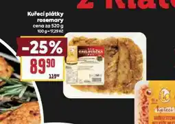 Billa Kuřecí plátky rosemary nabídka