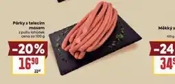Billa Párky s telecím masem nabídka
