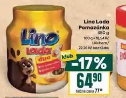 Billa Lino lada pomazánka nabídka