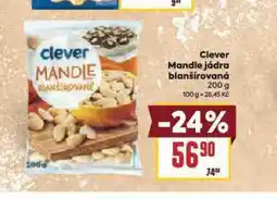 Billa Clever mandle jádra blanšírovaná nabídka