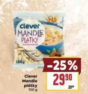 Billa Clever mandle plátky nabídka