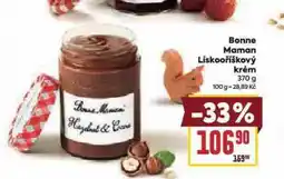 Billa Bonne maman lískooříškový krém nabídka