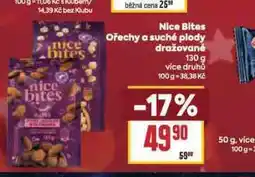 Billa Nice bites ořechy a suché plody dražované nabídka