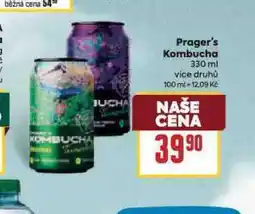 Billa Prager´s kombucha nabídka